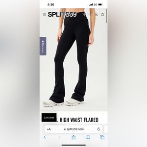 Splits 59 flare xs yoga pants